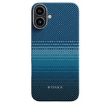 Magsafe Калъф за iPhone 16, Pitaka Edge Case Moonrise, Син