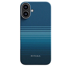 Magsafe Калъф за iPhone 16, Pitaka Edge Case Moonrise, Син