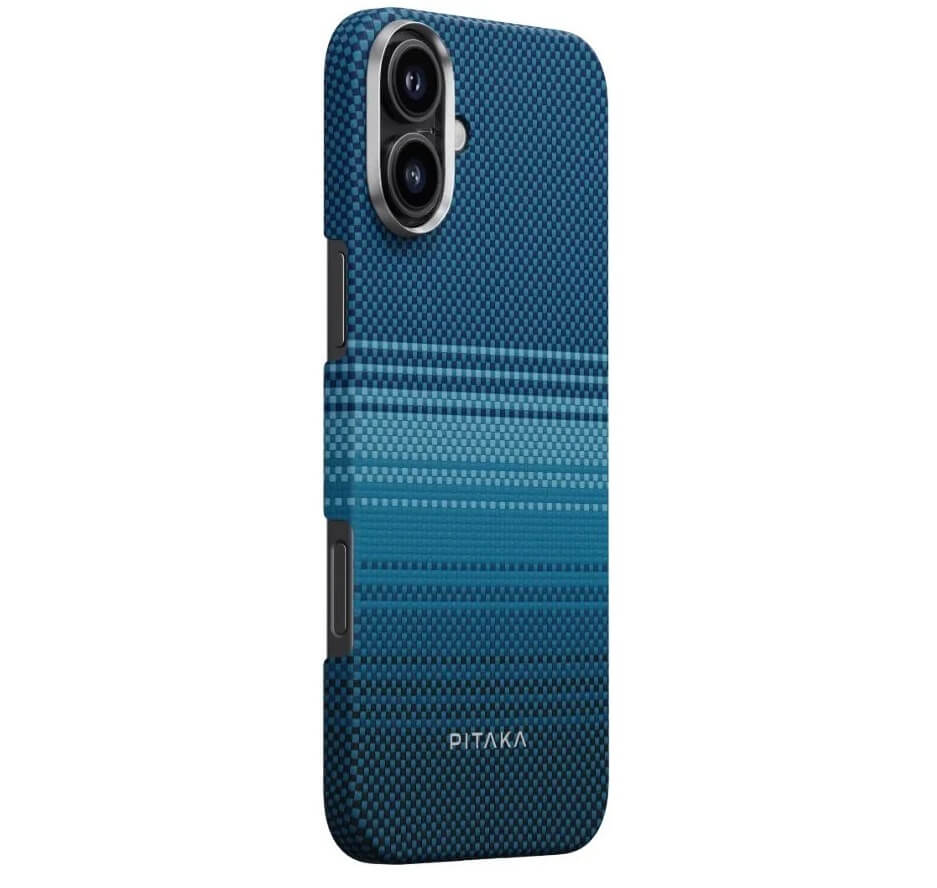 Magsafe Калъф за iPhone 16, Pitaka Edge Case Moonrise, Син (4)