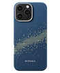 Magsafe Калъф за iPhone 16 Pro Max, Pitaka Edge StarPeak Milky Way Case, Син