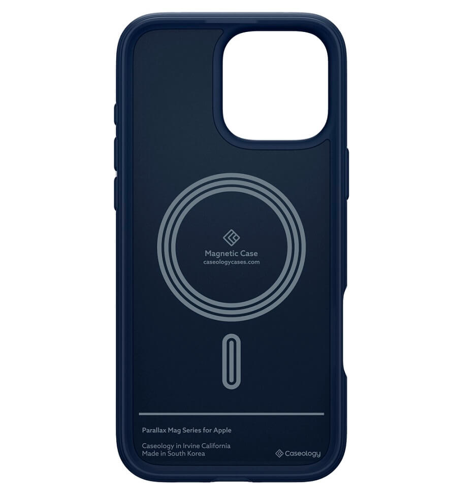 Magsafe Калъф за iPhone 16 Pro, Spigen Caseology Parallax, Син (3)
