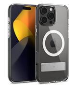 Magsafe Калъф за iPhone 16 Pro Max, Spigen Caseology Capella Kickstand Case, Прозрачен