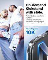 Magsafe Калъф за iPhone 16 Pro Max, Spigen Caseology Capella Kickstand Case, Прозрачен (11)