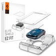Удароустойчив Протектор за Apple Watch 11/ 10 42mm, Spigen Elite Shield EZ Fit Glass 2бр., Прозрачен