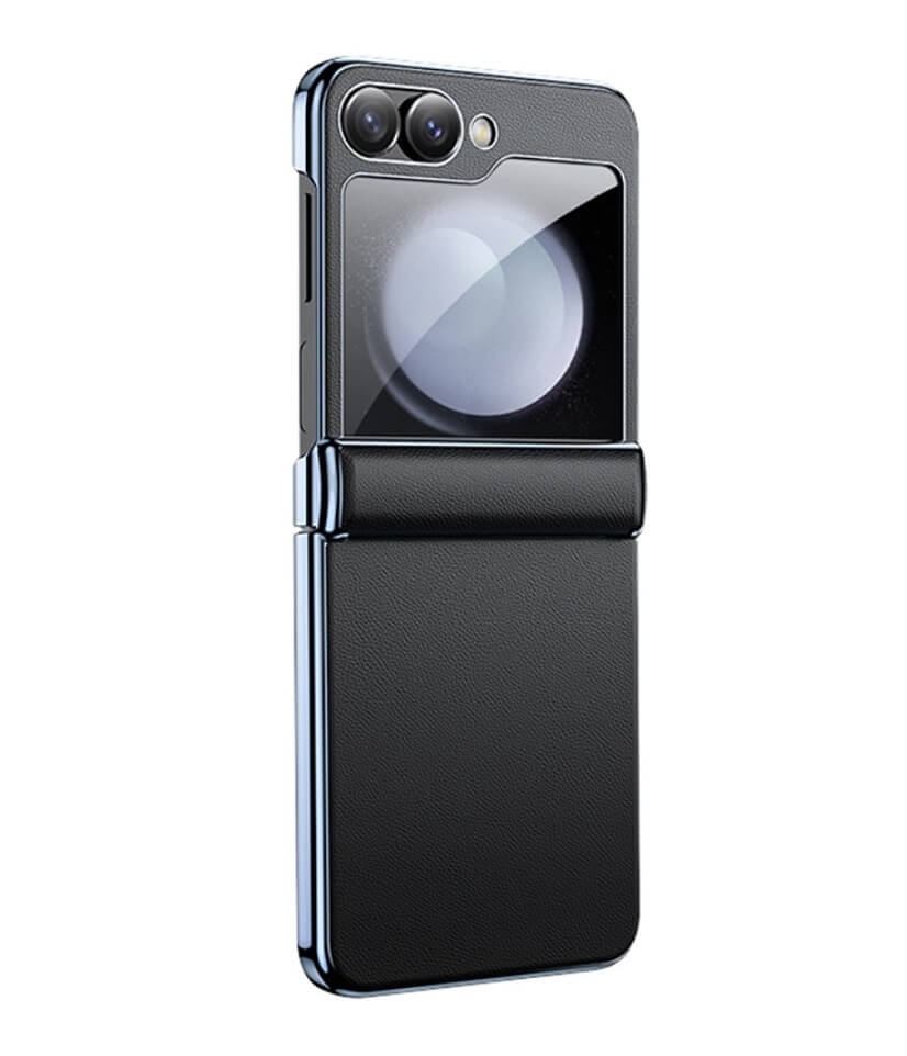 Калъф с Предпазител за Samsung Galaxy Z Flip 7 FE/Z Flip 6, GKK Electroplating Magnetic Hinge Case, Черен