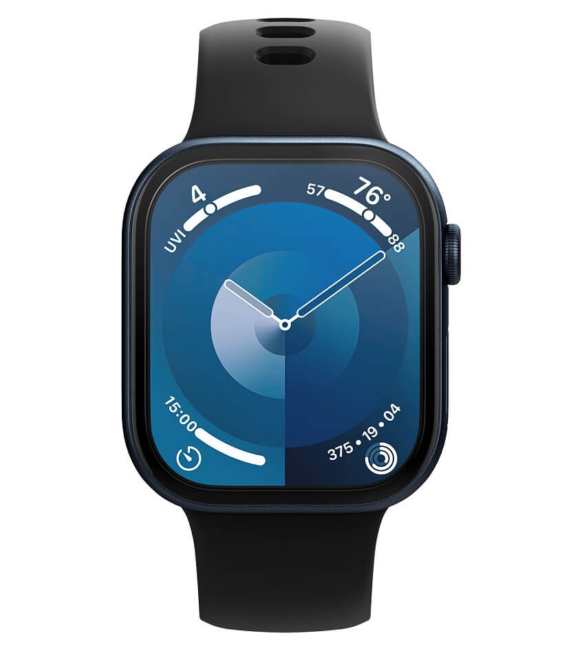 Удароустойчив Протектор за Apple Watch 11/ 10 42mm, Spigen Elite Shield EZ Fit Glass 2бр., Прозрачен (2)
