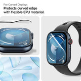 Удароустойчив Протектор за Apple Watch 11/ 10 42mm, Spigen Elite Shield EZ Fit Glass 2бр., Прозрачен (10)