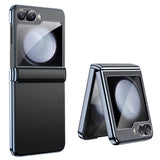 Калъф с Предпазител за Samsung Galaxy Z Flip 7 FE/Z Flip 6, GKK Electroplating Magnetic Hinge Case, Черен (3)