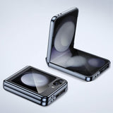 Калъф с Предпазител за Samsung Galaxy Z Flip 7 FE/Z Flip 6, GKK Electroplating Magnetic Hinge Case, Черен (8)