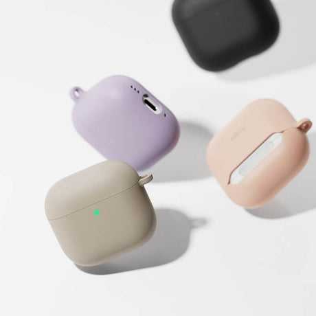 Калъф за Слушалки за Apple Airpods 4, Ringke Silicone Case, Розов (4)
