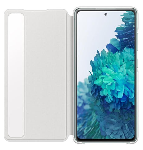 Оригинален Активен Калъф за Samsung S20 FE Smart Clear View Cover Book Case EF-ZG780CWEGEE, Бял (3)