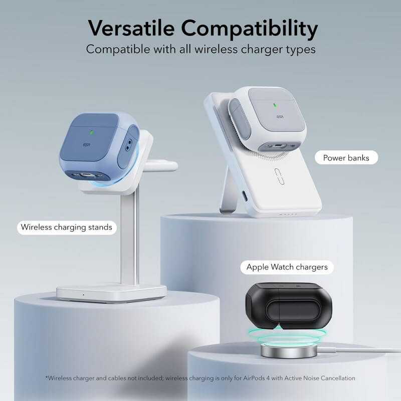 Magsafe Калъф за Apple AirPods 4, ESR Orbit Magnetic Case, Черен (5)