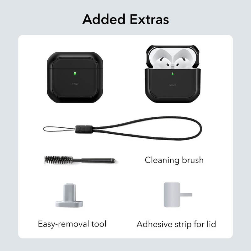 Magsafe Калъф за Apple AirPods 4, ESR Orbit Magnetic Case, Черен (8)