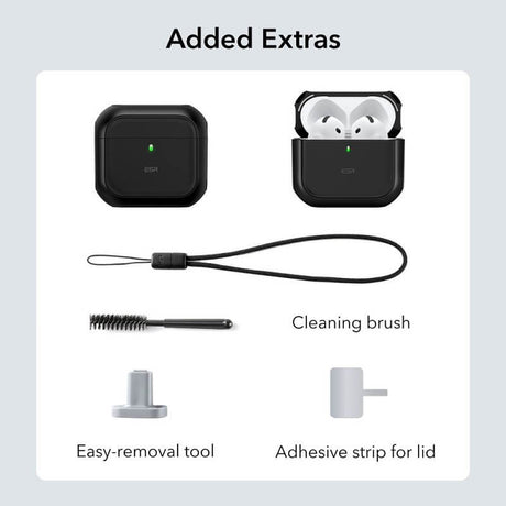 Magsafe Калъф за Apple AirPods 4, ESR Orbit Magnetic Case, Черен (8)