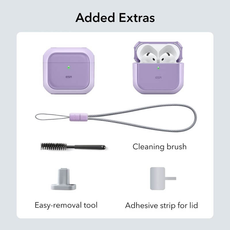 Magsafe Калъф за Apple AirPods 4, ESR Orbit Magnetic Case, Лилав (8)