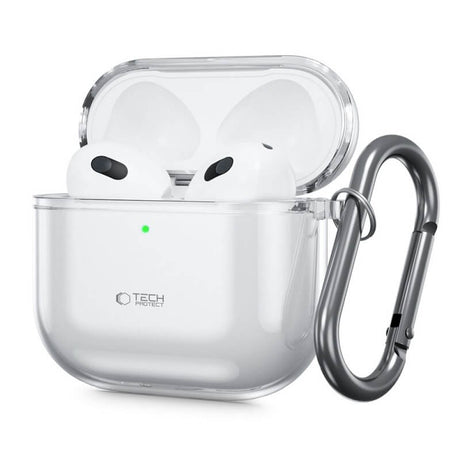 Силиконов Калъф за Apple Airpods 4, Tech-Protect FlexAir Clear Case, Прозрачен (7)