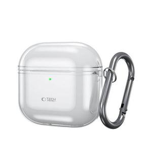 Силиконов Калъф за Apple Airpods 4, Tech-Protect FlexAir Clear Case, Прозрачен