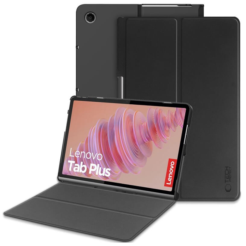 Калъф за Lenovo Tab Plus 11.5", Tech-Protect Slim Hybrid Case, Черен