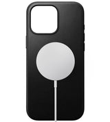 Magsafe Калъф от Естествена Кожа за iPhone 16 Pro, Nomad Modern Leather Case, Черен (3)