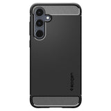 Противоударен Силиконов Калъф за Samsung A16, Spigen Rugged Armor Case, Черен (2)