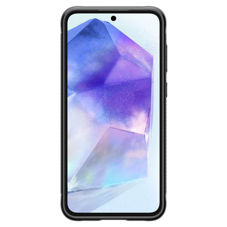 Противоударен Силиконов Калъф за Samsung A16, Spigen Rugged Armor Case, Черен (4)