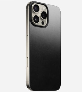 Magsafe Кожен Калъф-Подложка за iPhone 16 Pro Max, Nomad Leather Back Case, Черен
