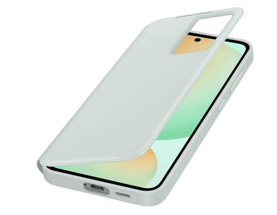 Оригинален Активен Калъф за Samsung S24 FE Smart View Wallet Book Case EF-ZS721CMEGWW, Зелен (4)