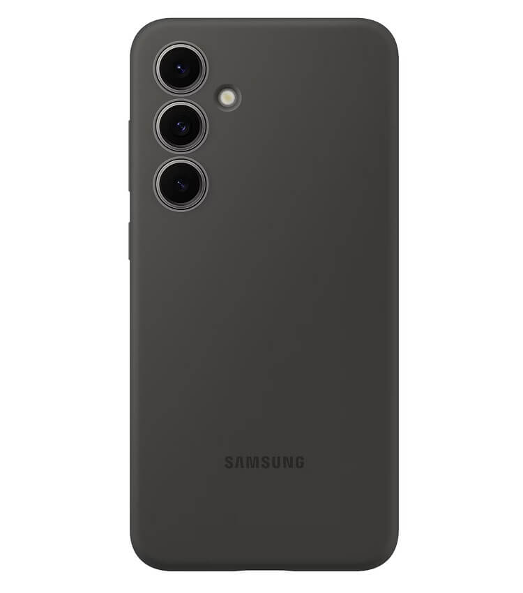 Оригинален Силиконов Калъф за Samsung S24 FE, Silicone Case EF-PS721CBEGWW, Черен