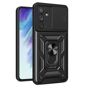 Калъф с Предпазител за Камера и Стойка за Samsung A05s, Tech-Protect Kickstand Pro Case, Черен