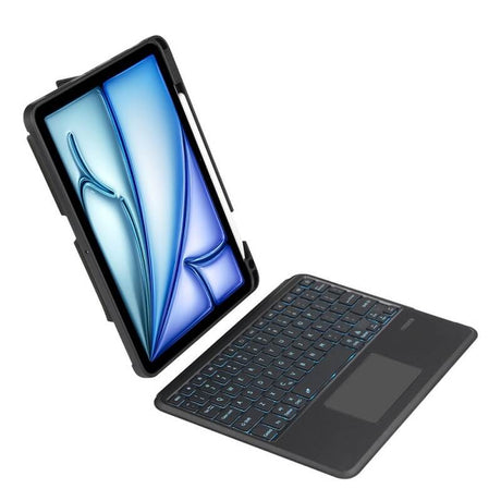 Калъф с Клавиатура за iPad Air 11" 2026-2020, Tech-Protect SC Pen Magnetic Keyboard Case, Черен (5)