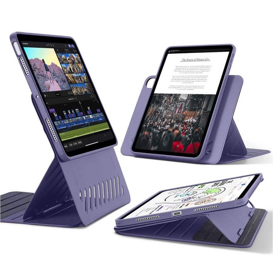 Двоен Калъф за iPad Air 11" 2026-2020, ESR Shift Magnetic Case, Лилав