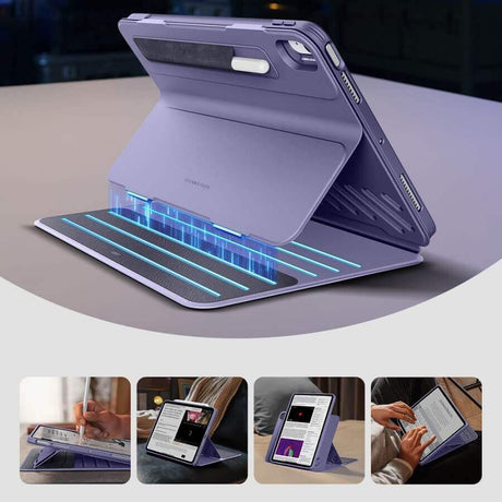 Двоен Калъф за iPad Air 11" 2026-2020, ESR Shift Magnetic Case, Лилав (2)