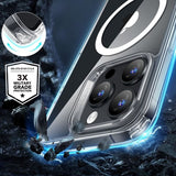 Magsafe Калъф и Протектор за iPhone 16 Pro Max, ESR Classic Hybrid Magnetic Case, Прозрачен (2)