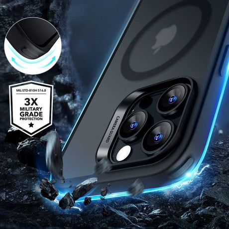 Magsafe Калъф и Протектор за iPhone 16 Pro, ESR Classic Hybrid Magnetic Set Case, Черен (5)