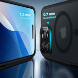 Magsafe Калъф и Протектор за iPhone 16 Pro Max, ESR Classic Hybrid Magnetic Case, Черен (3)