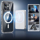 Magsafe Калъф и Протектор за iPhone 16, ESR Classic Hybrid Magnetic Set Case, Прозрачен (5)