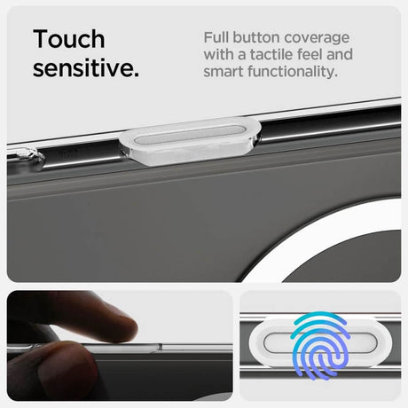 Magsafe Противоударен Калъф за iPhone 16 Pro Max, Spigen Ultra Hybrid T Case, Бял (9)