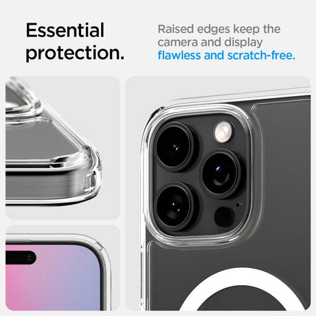 Magsafe Противоударен Калъф за iPhone 16 Pro Max, Spigen Ultra Hybrid T Case, Бял (11)