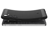 Противоударен Силиконов Калъф за Samsung S24 FE, Spigen Rugged Armor Case, Черен (5)