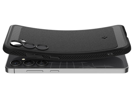 Противоударен Силиконов Калъф за Samsung S24 FE, Spigen Rugged Armor Case, Черен (5)