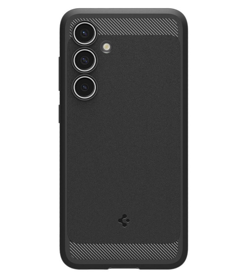 Противоударен Силиконов Калъф за Samsung S24 FE, Spigen Rugged Armor Case, Черен (2)