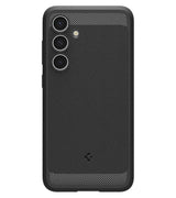Противоударен Силиконов Калъф за Samsung S24 FE, Spigen Rugged Armor Case, Черен (2)