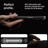 Magsafe Тънък Калъф за iPhone 16 Pro, Spigen Enzo Aramid Case, Черен (11)