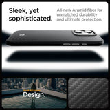 Magsafe Тънък Калъф за iPhone 16 Pro, Spigen Enzo Aramid Case, Черен (8)