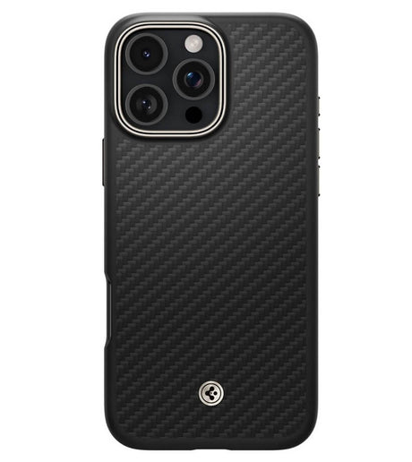 Magsafe Тънък Калъф за iPhone 16 Pro, Spigen Enzo Aramid Case, Черен (2)