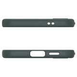 Противоударен Силиконов Калъф за Samsung S24 FE, Spigen Liquid Air Case, Зелен (7)
