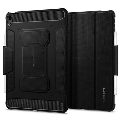 Противоударен Калъф за iPad Air 11" 2026-2020, Spigen Rugged Armor Pro Case, Черен (7)