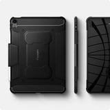 Противоударен Калъф за iPad Air 11" 2026-2020, Spigen Rugged Armor Pro Case, Черен (11)