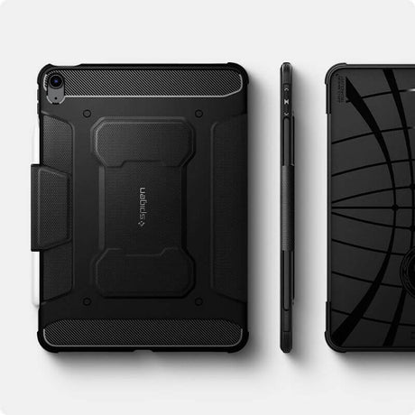 Противоударен Калъф за iPad Air 11" 2026-2020, Spigen Rugged Armor Pro Case, Черен (11)