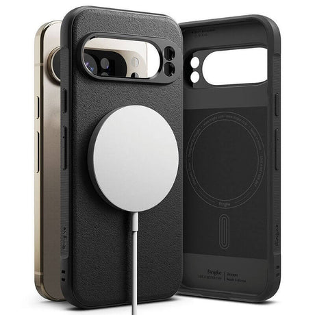 Magsafe Силиконов Калъф за Google Pixel 9 Pro, Ringke Onyx Case, Черен (3)